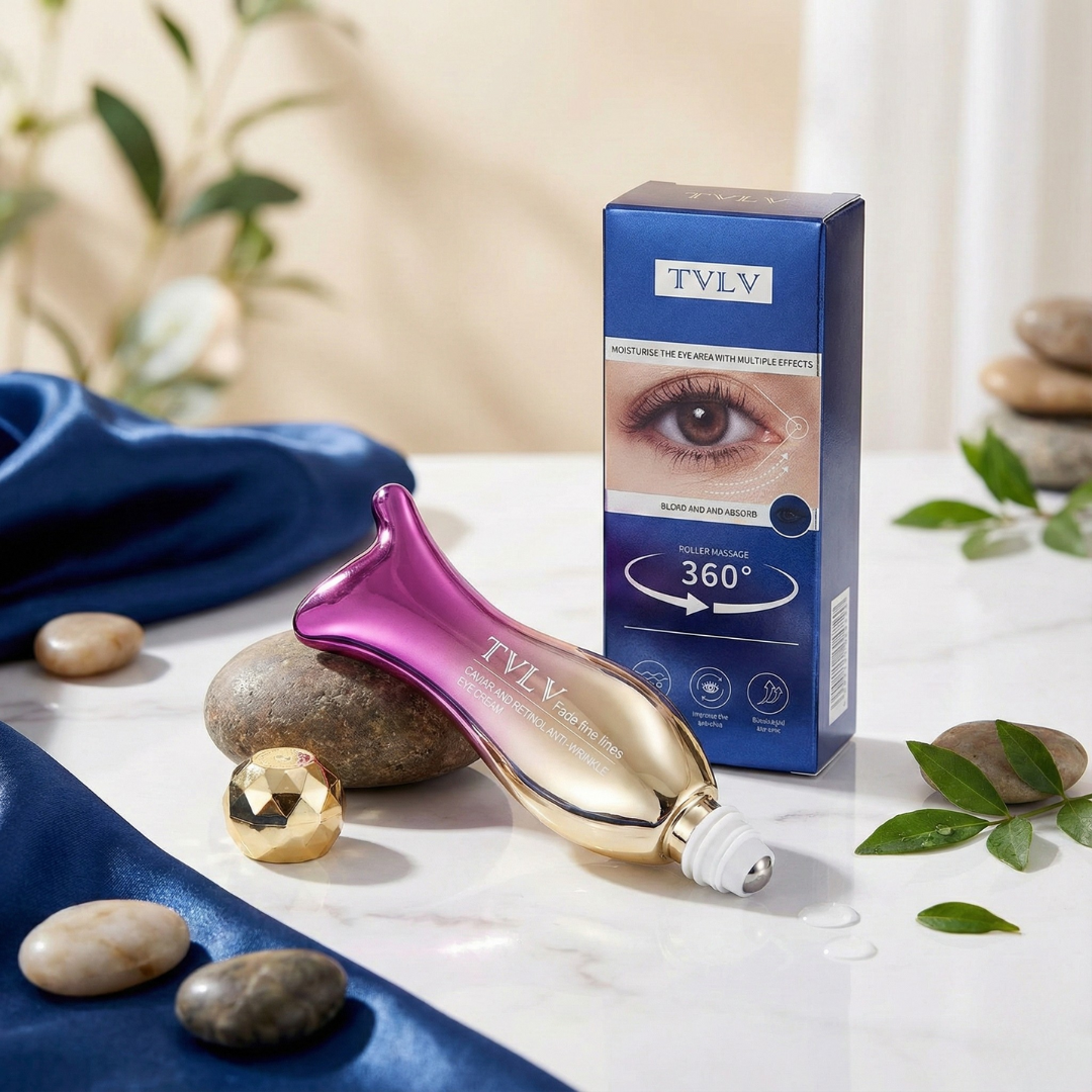 Sérum Contorno de Ojos con Caviar y Aplicador Gua Sha