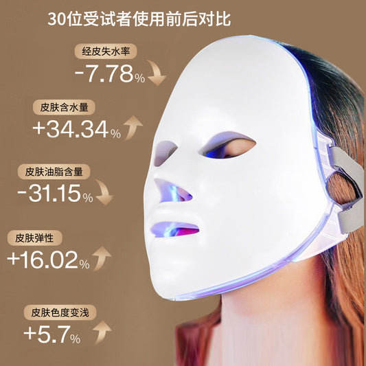 Beauty mask colorful LED light beauty instrument face mask beauty home photon rejuvenation instrument introduction instrument