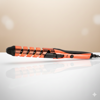 Pack Plancha Alisadora Con Placas Cerámica Y Rizador De Pelo De Cerámica Espiral