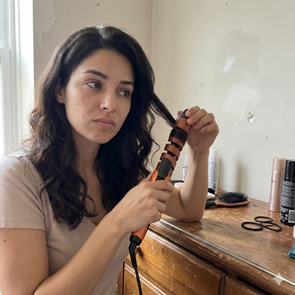 Pack Plancha Alisadora Con Placas Cerámica Y Rizador De Pelo De Cerámica Espiral