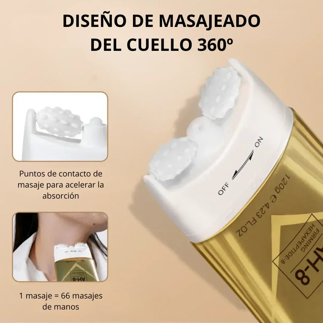 MASAJEADOR/Antiarrugas Rodillo 3D Integrado - Específico para cuello y rostro - Tratamiento Antiarrugas \ Jaysuing